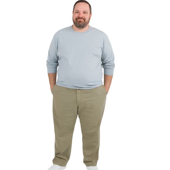 Lands' End Men's Athletic Fit Comfort-First Knockabout Chino Pants Size 44 - Picture 1 of 7